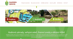 Desktop Screenshot of gardenservis.cz